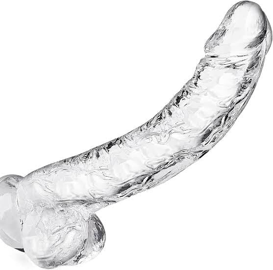 Dildo transparente curvo
