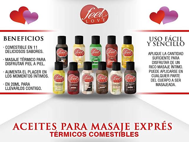 ACEITE PARA MASAJE COMESTIBLE FEEL &LOVE