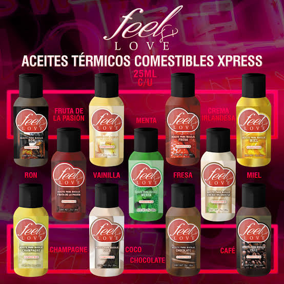 ACEITE PARA MASAJE COMESTIBLE FEEL &LOVE