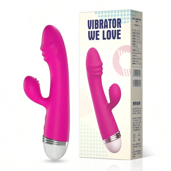 Vibrador con estimulador AE1073