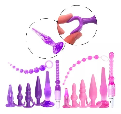 Kit plug anal de silicón